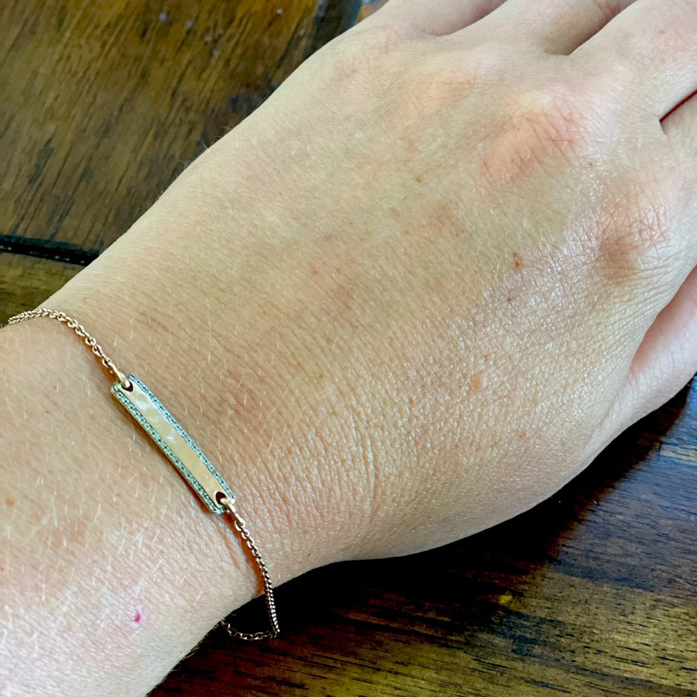 Monica Vinader gold vermeil and diamond bracelet